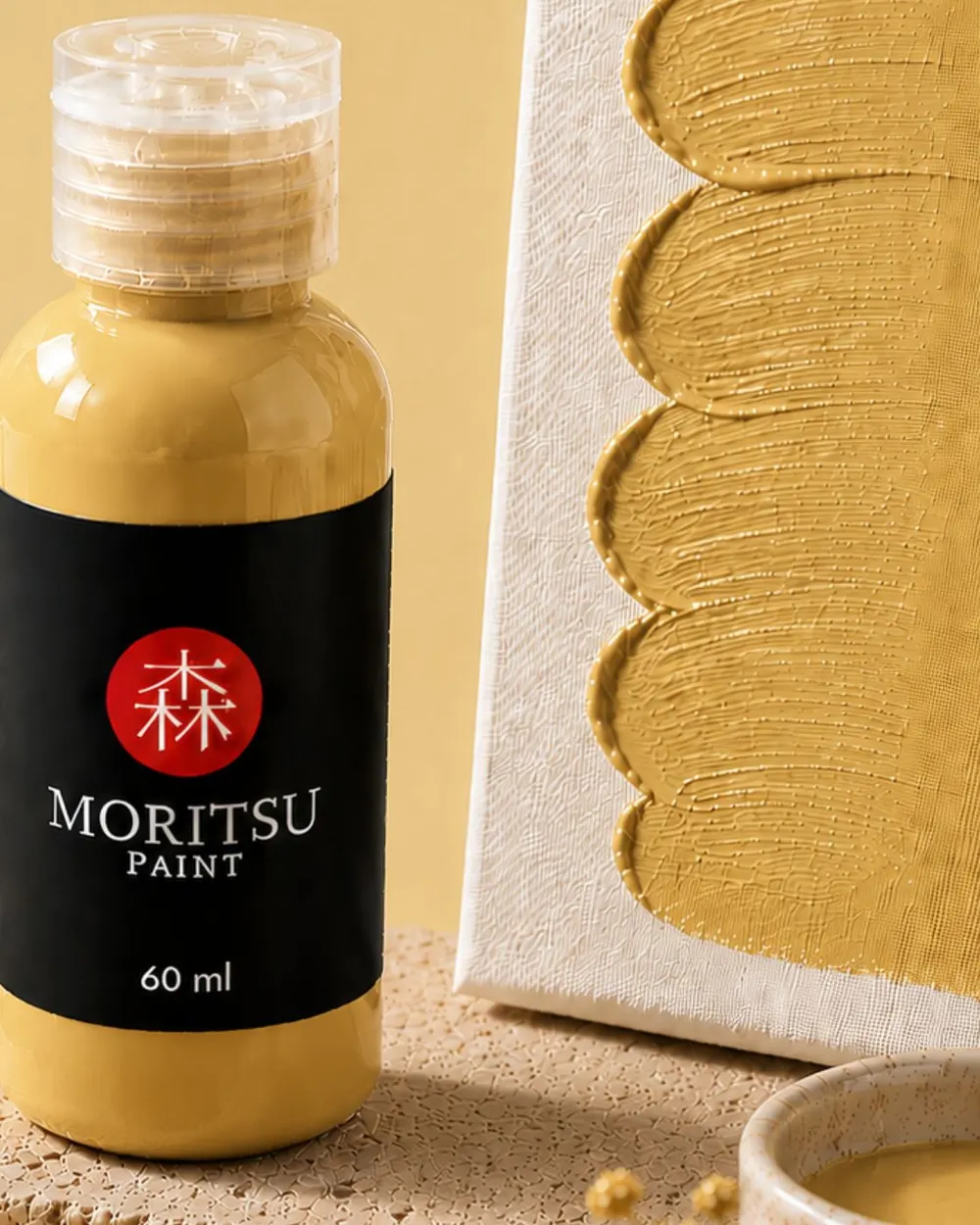 Moritsu Premium Acrylic Paint warna Beige Cream