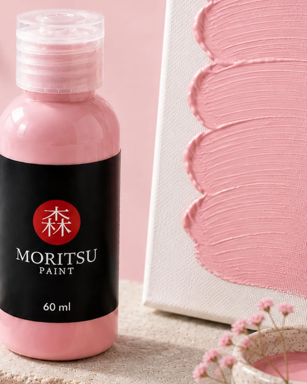 Moritsu Premium Acrylic Paint warna Blush Petal