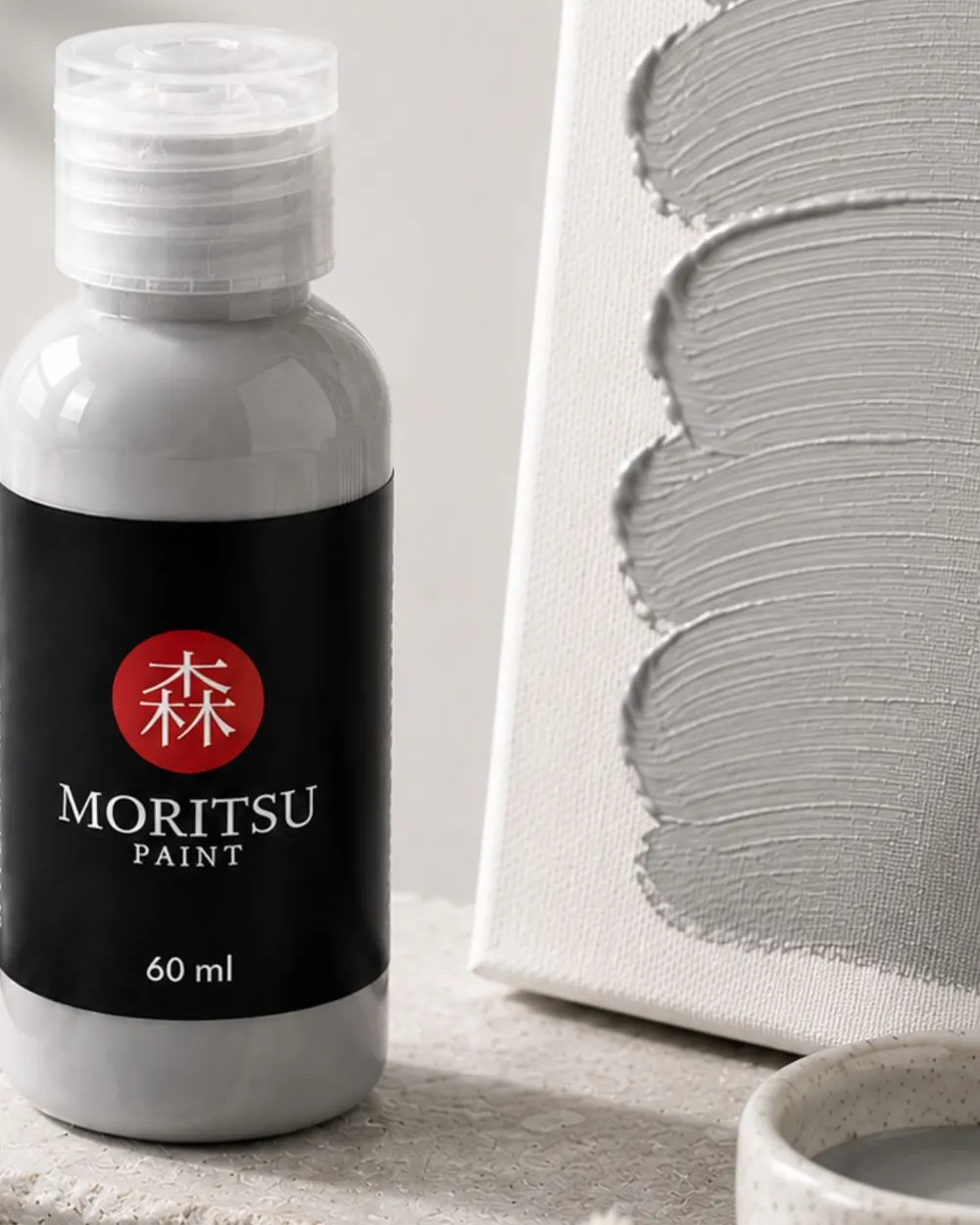 Moritsu Premium Acrylic Paint warna Grey Mist