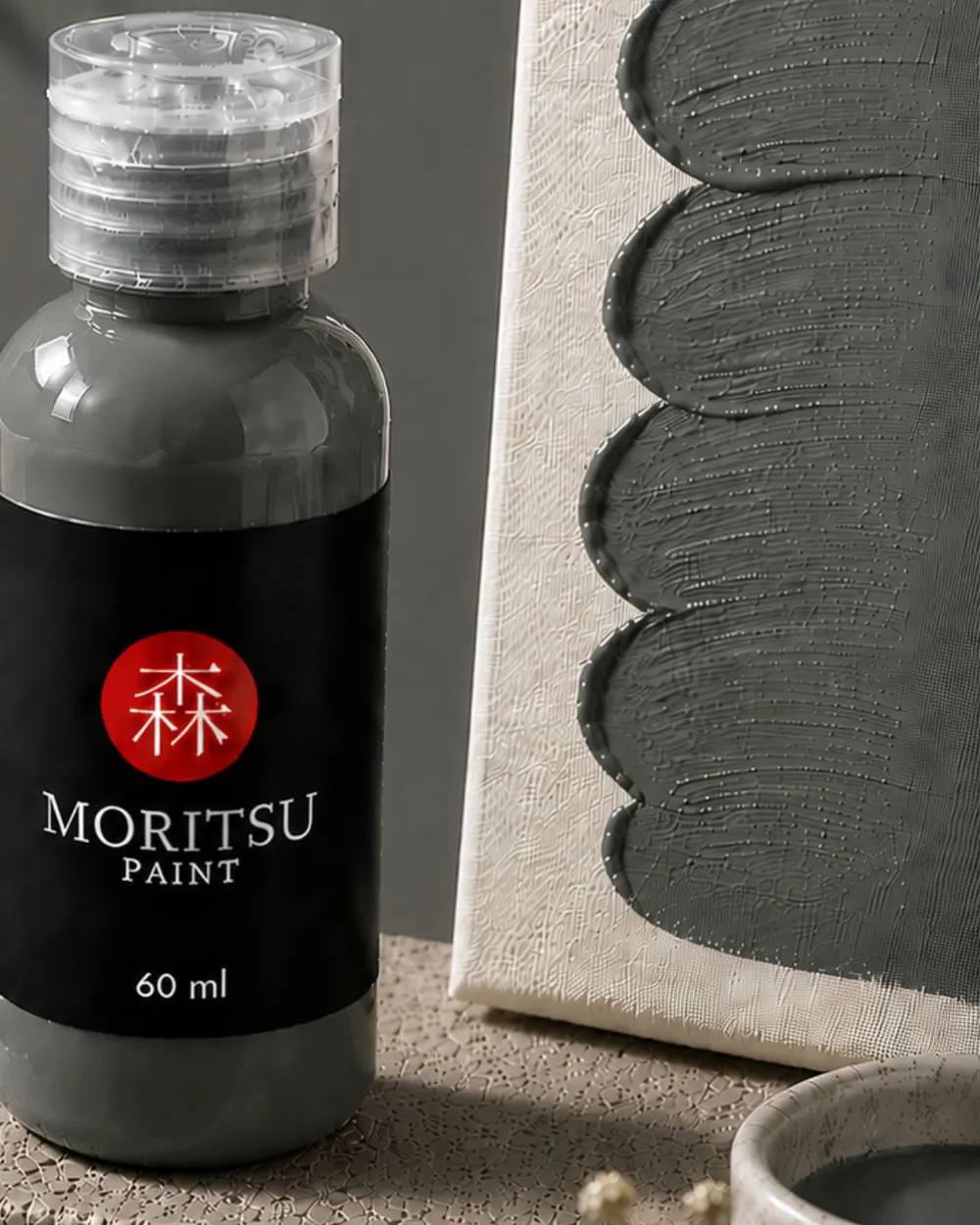 Moritsu Premium Acrylic Paint warna Iron Grey