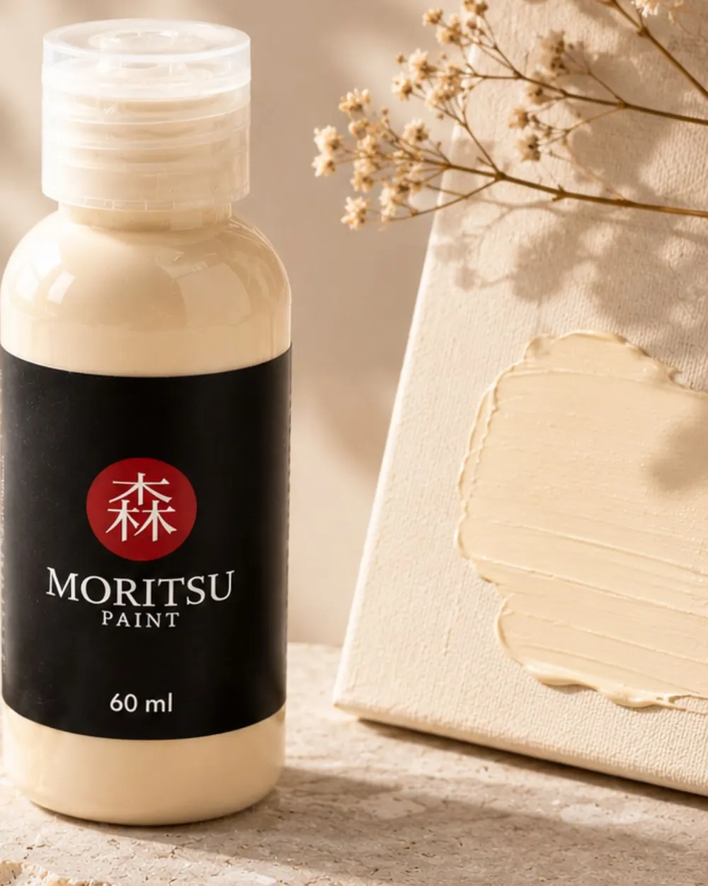 Moritsu Premium Acrylic Paint warna Ivory Glow