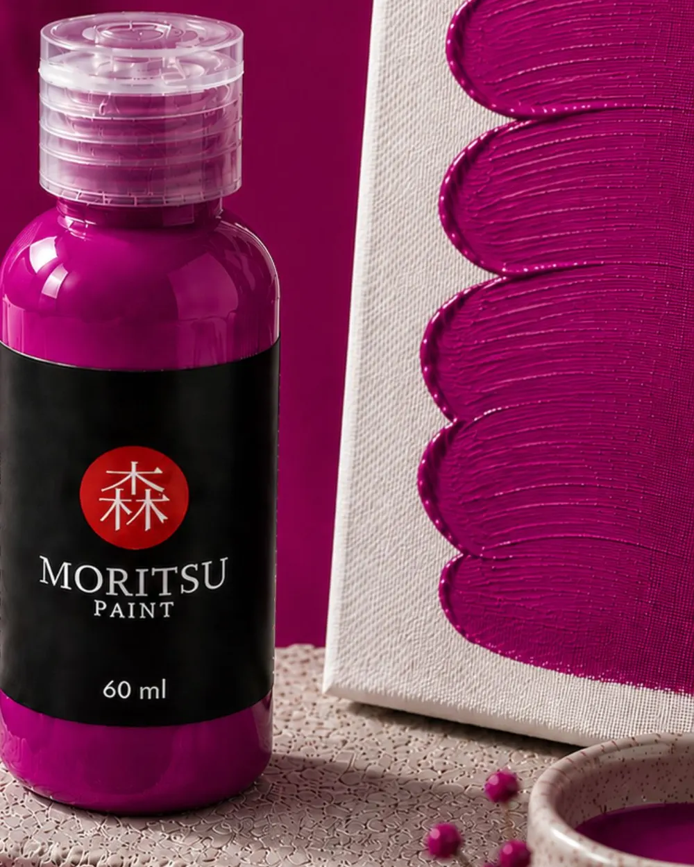 Moritsu Premium Acrylic Paint warna Magenta