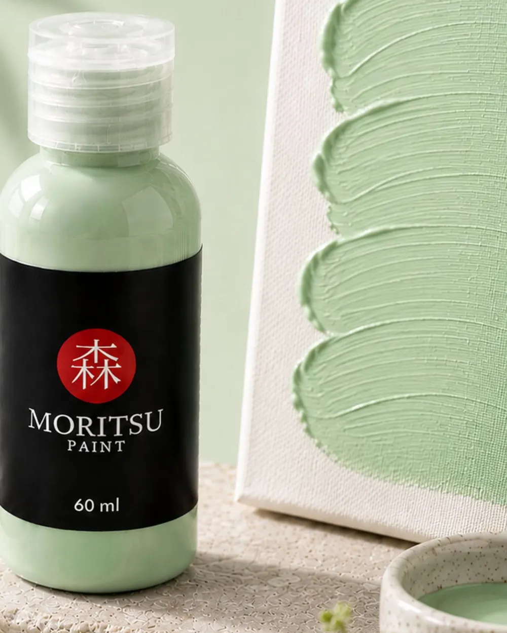 Moritsu Premium Acrylic Paint warna Mint Leaf