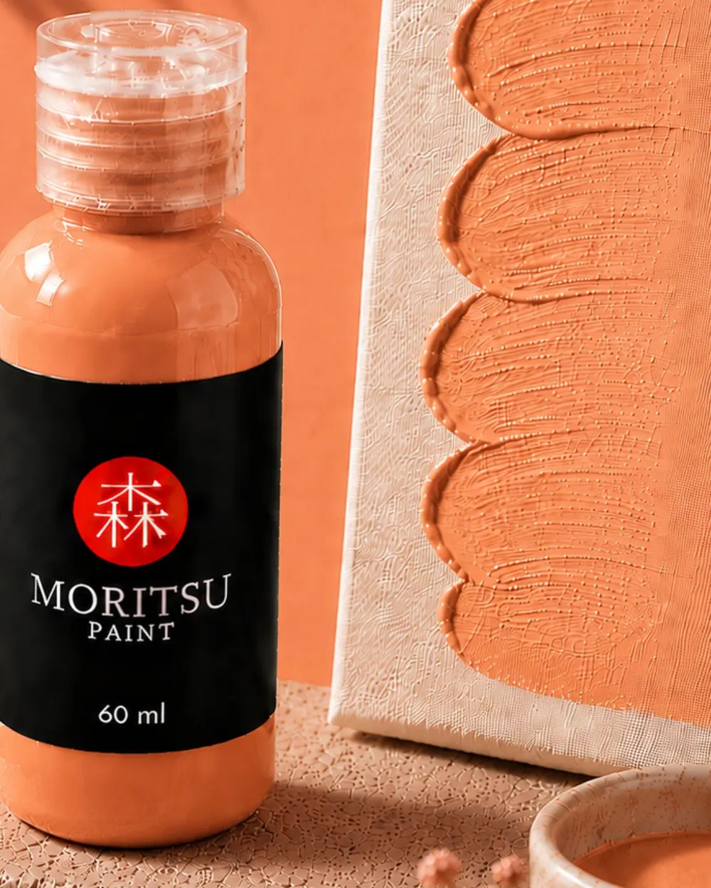 Moritsu Premium Acrylic Paint warna Naples Rose
