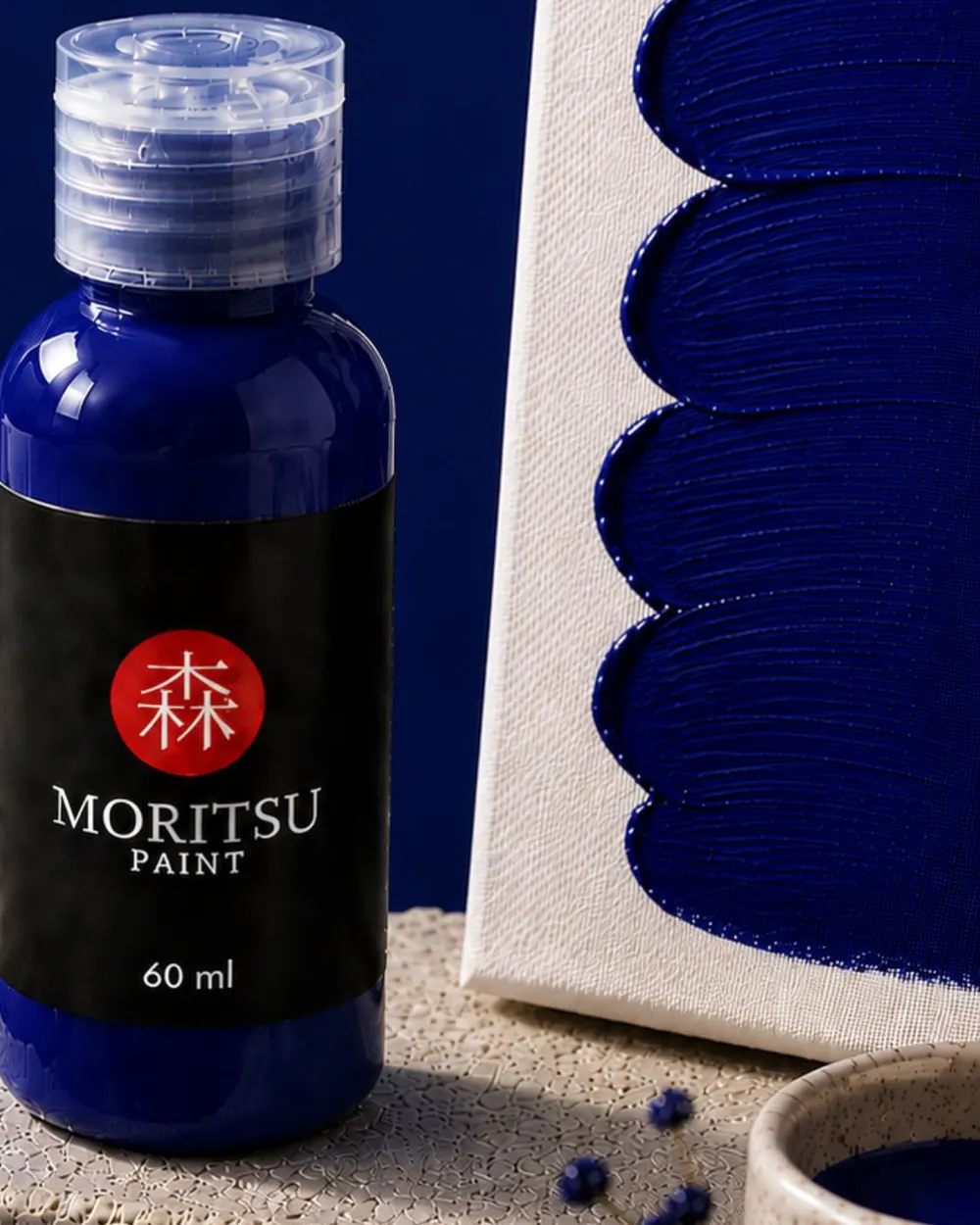 Moritsu Premium Acrylic Paint warna Navy Blue