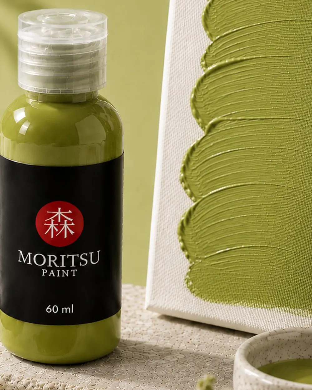 Moritsu Premium Acrylic Paint warna Pandan Green