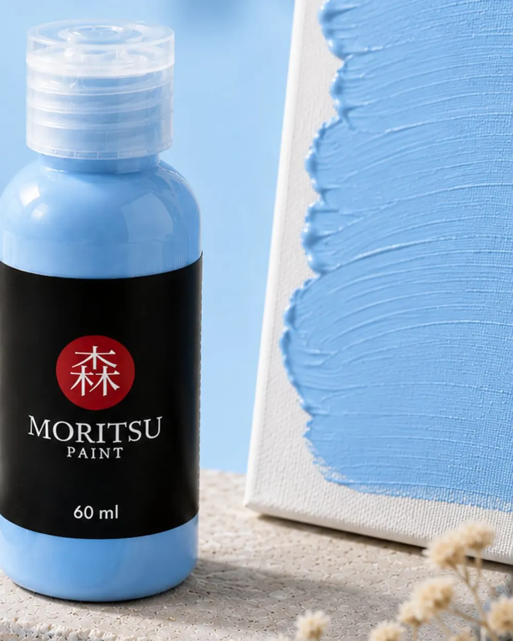 Moritsu Premium Acrylic Paint warna Sky Blue