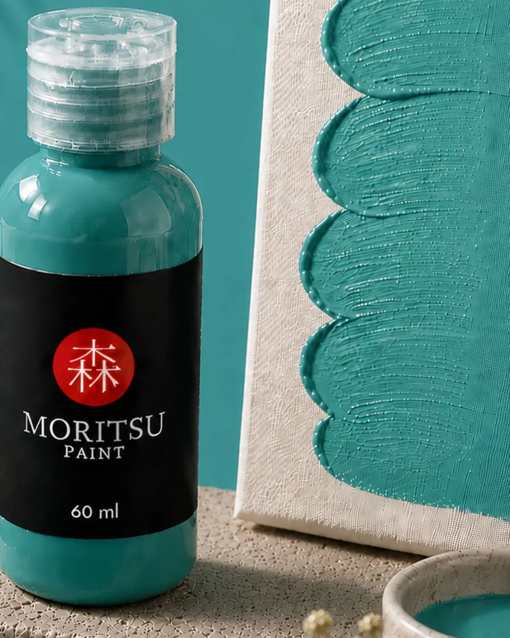 Moritsu Premium Acrylic Paint warna Tosca Blue