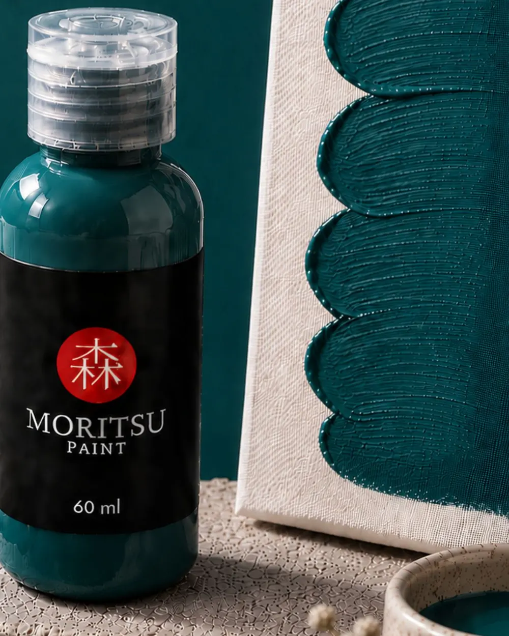 Moritsu Premium Acrylic Paint warna Tosca Noir