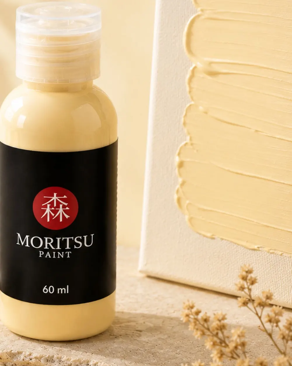 Moritsu Premium Acrylic Paint warna Vanilla Silk