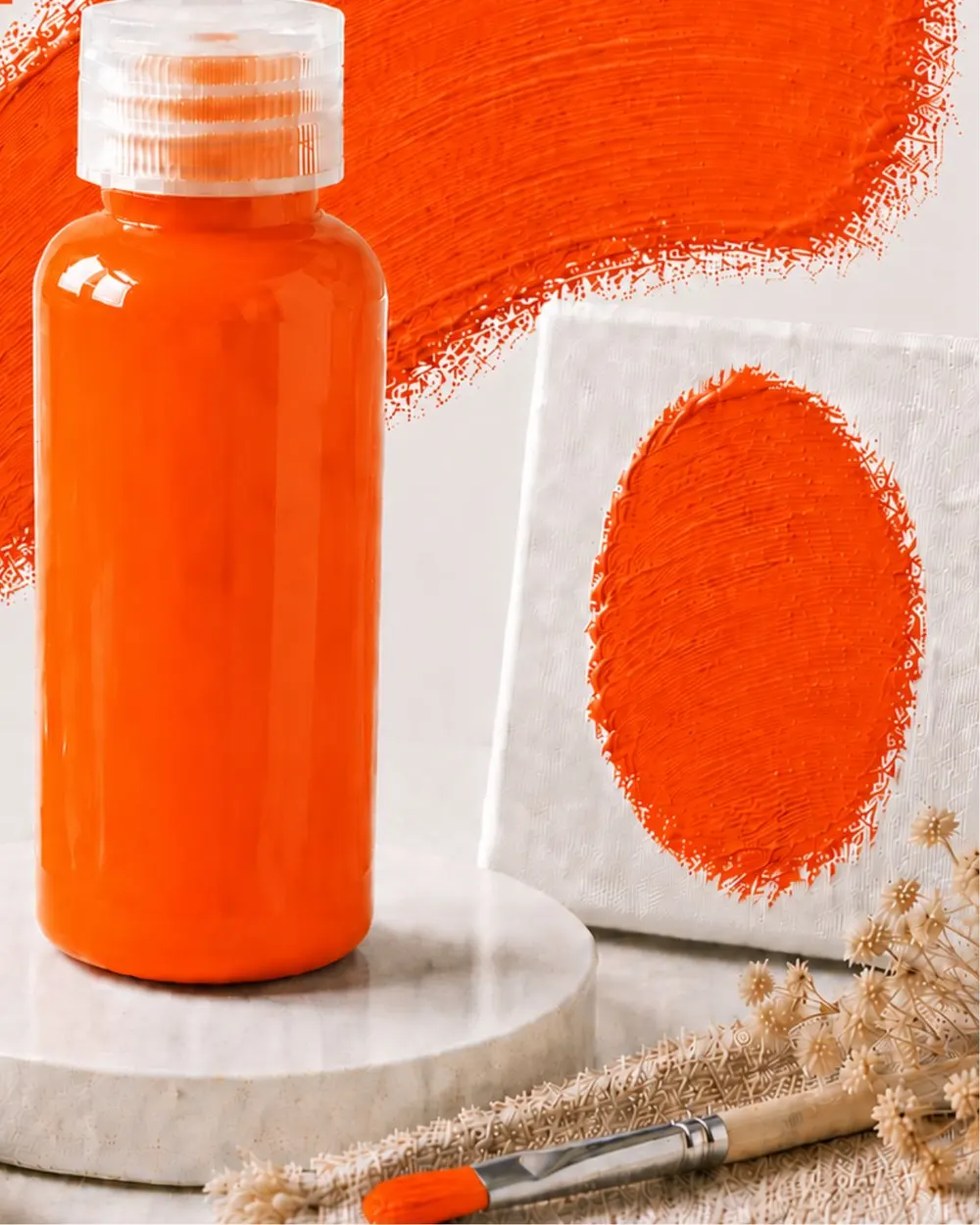 Moritsu Student Acrylic Paint warna Cadmium Orange