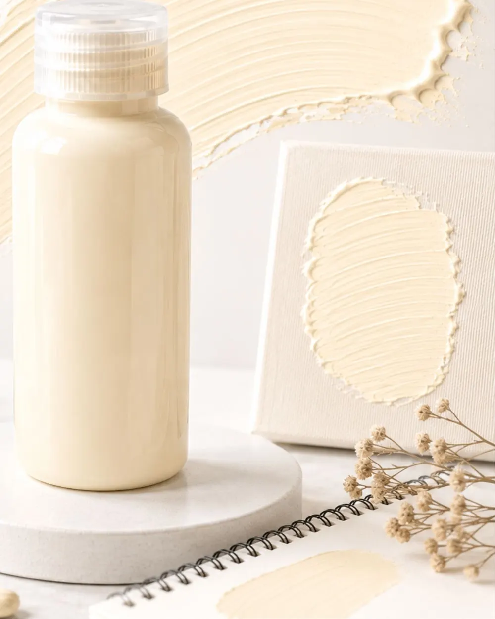 Moritsu Student Acrylic Paint warna Fresh Cream