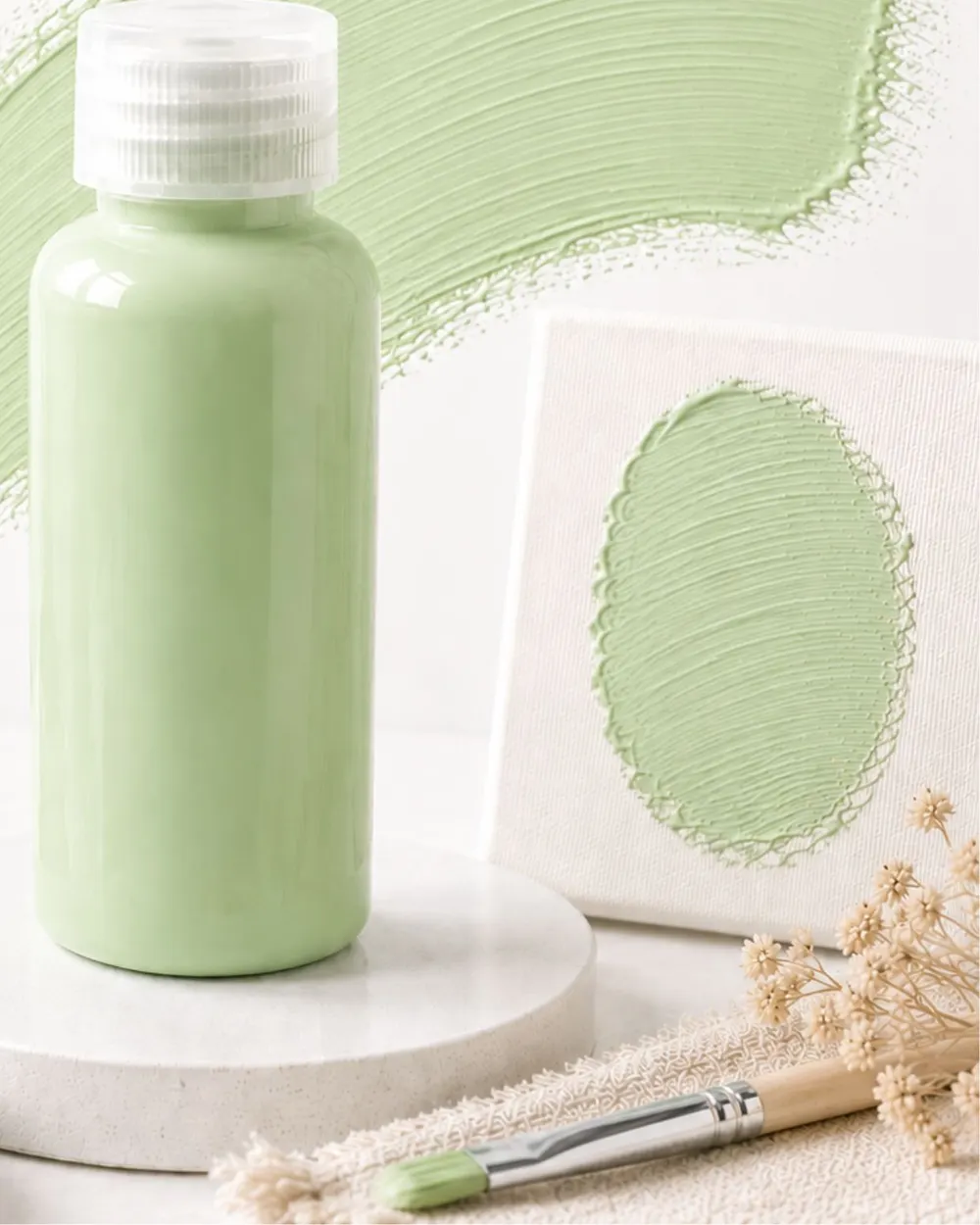Moritsu Student Acrylic Paint warna Lime Green