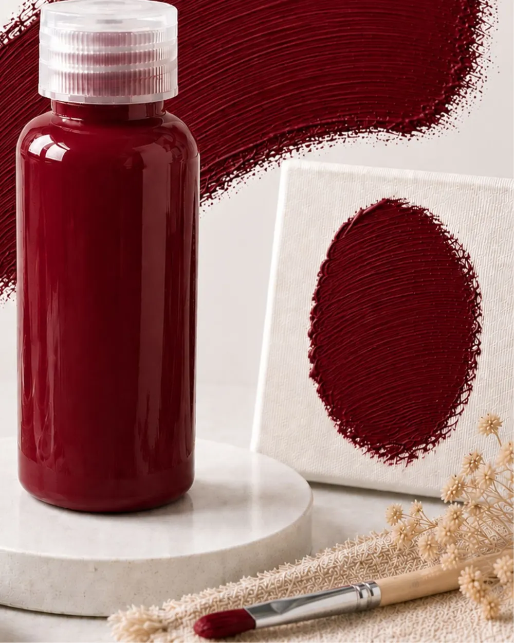Moritsu Student Acrylic Paint warna Maroon