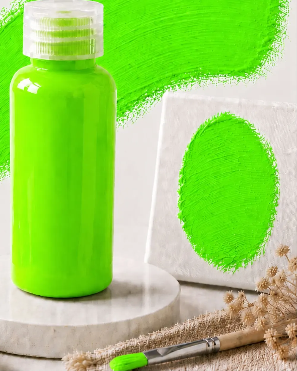 Moritsu Student Acrylic Paint warna Neon Green