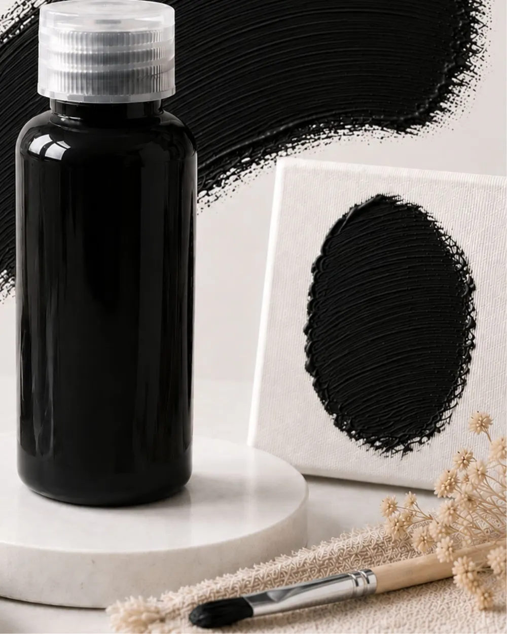 Moritsu Student Acrylic Paint warna Total Black