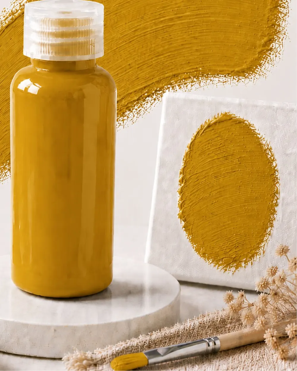 Moritsu Student Acrylic Paint warna Yellow Ochre