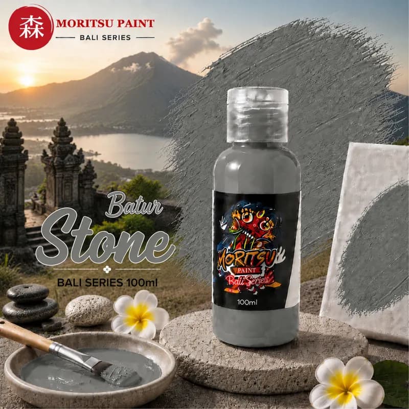 Moritsu Bali Series Acrylic Paint warna Batur Stone