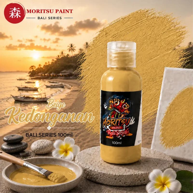 Moritsu Bali Series Acrylic Paint warna Beige Kedonganan