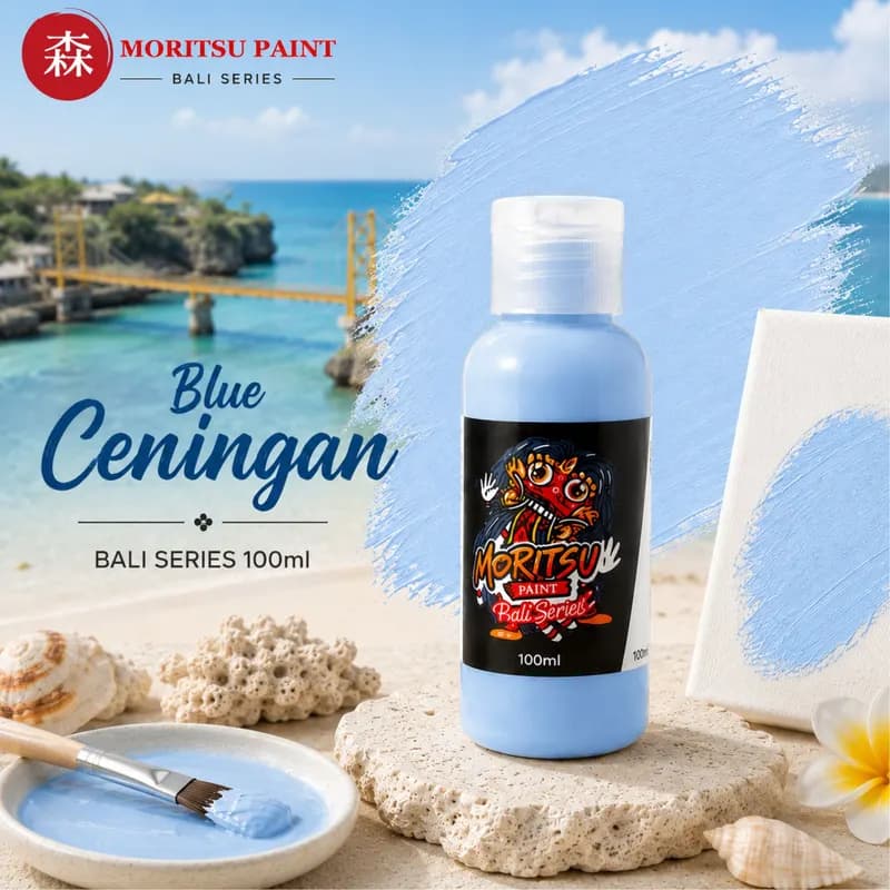 Moritsu Bali Series Acrylic Paint warna Blue Ceningan