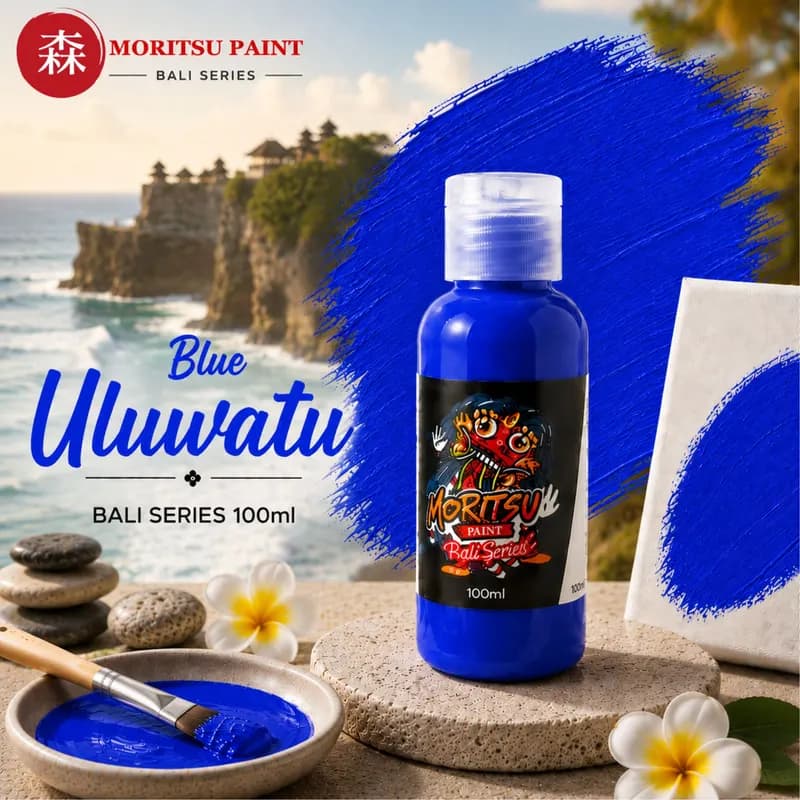 Moritsu Bali Series Acrylic Paint warna Blue Uluwatu