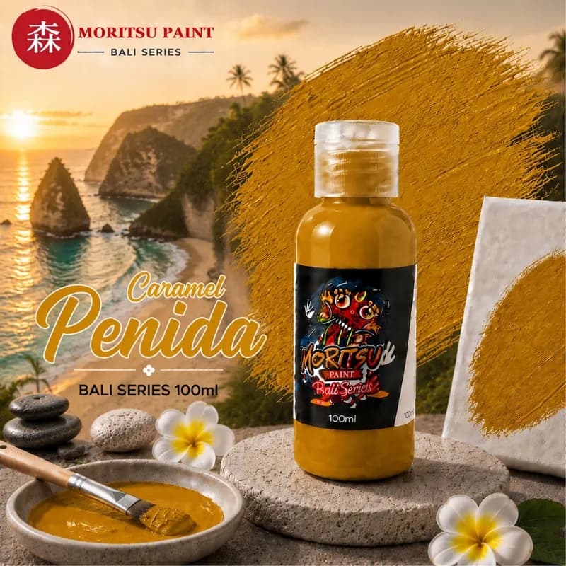 Moritsu Bali Series Acrylic Paint warna Caramel Penida