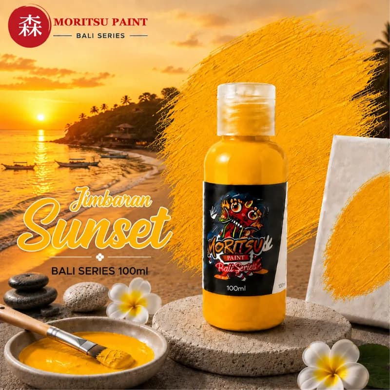 Moritsu Bali Series Acrylic Paint warna Jimbaran Sunset