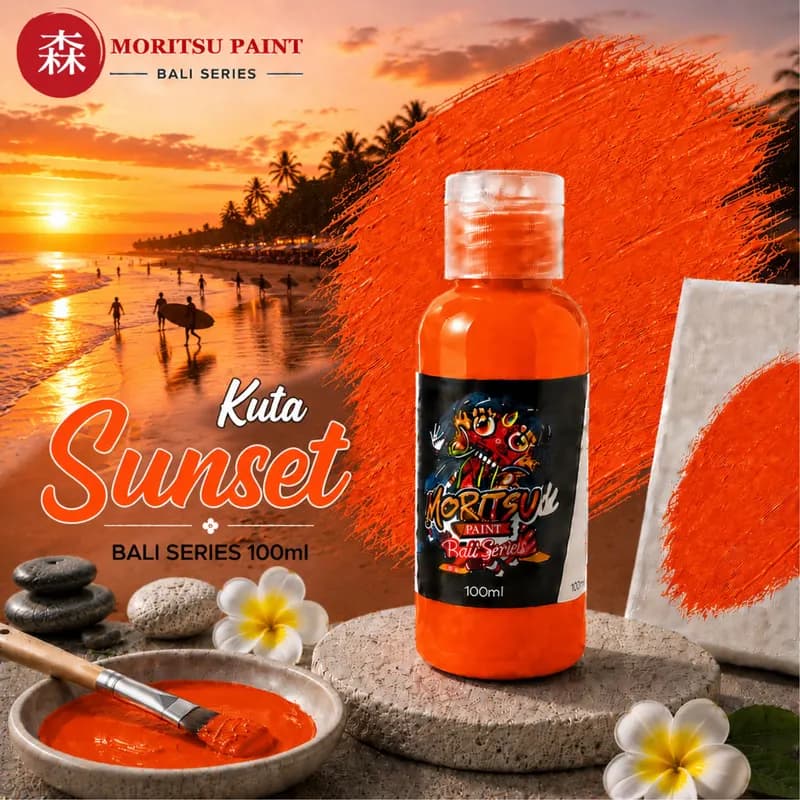 Moritsu Bali Series Acrylic Paint warna Kuta Sunset
