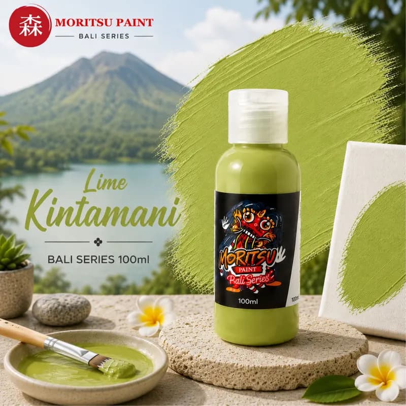 Moritsu Bali Series Acrylic Paint warna Lime Kintamani