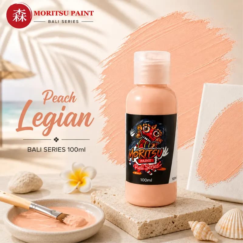 Moritsu Bali Series Acrylic Paint warna Peach Legian
