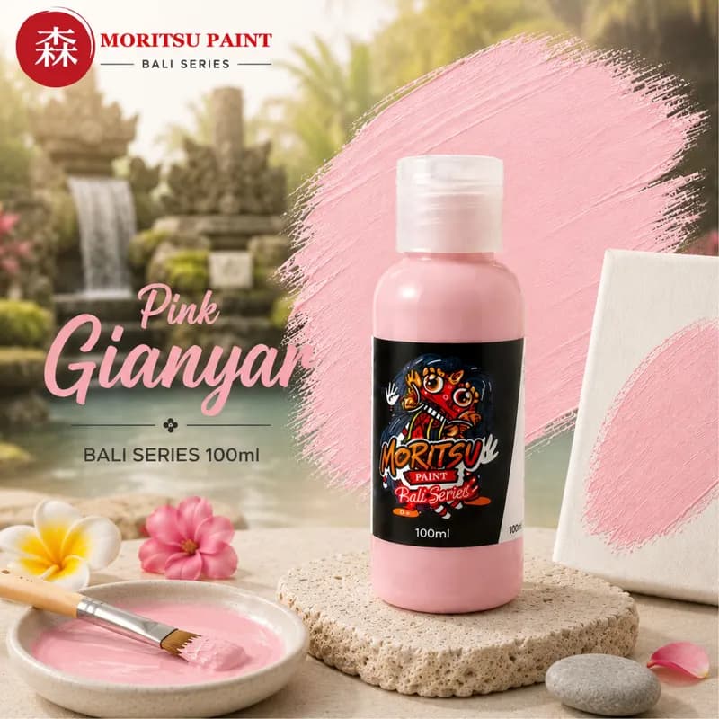 Moritsu Bali Series Acrylic Paint warna Pink Gianyar