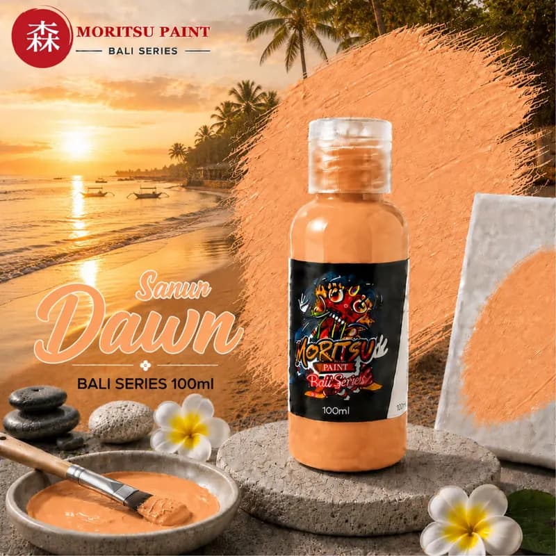 Moritsu Bali Series Acrylic Paint warna Sanur Dawn