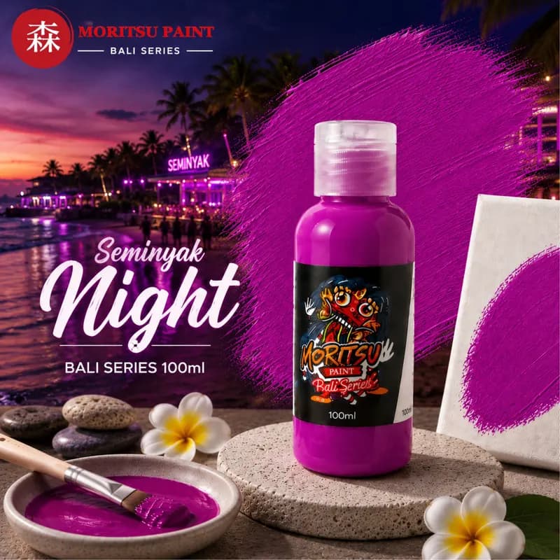 Moritsu Bali Series Acrylic Paint warna Seminyak Night
