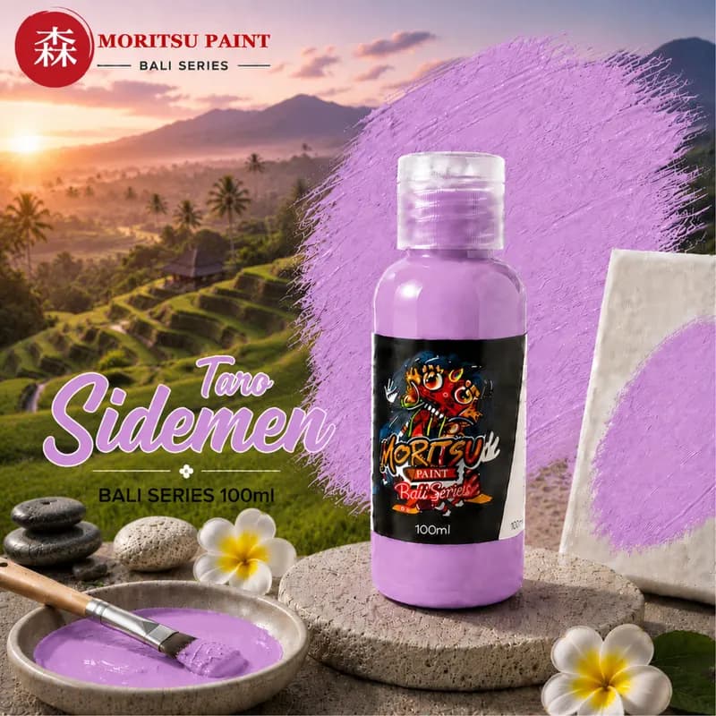 Moritsu Bali Series Acrylic Paint warna Taro Sidemen