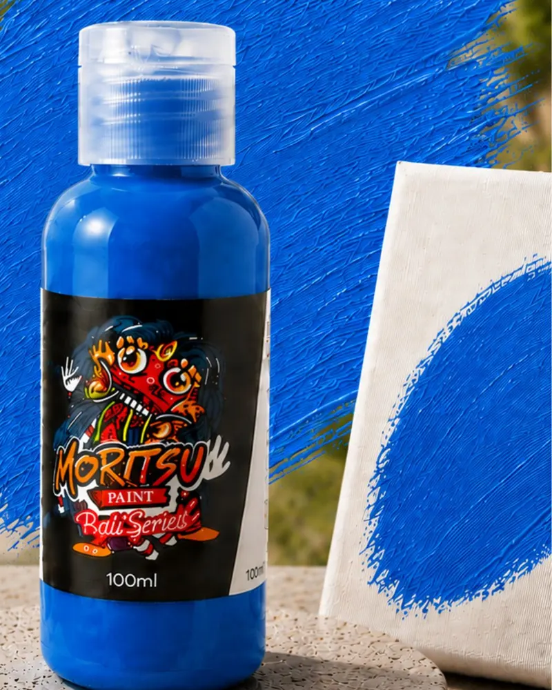 Moritsu Bali Series Acrylic Paint warna Azure Melasti