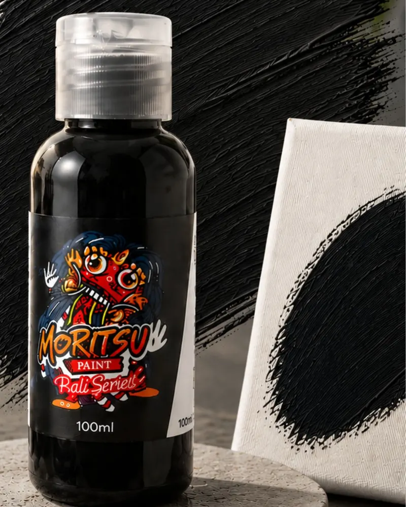 Moritsu Bali Series Acrylic Paint warna Black Lovina