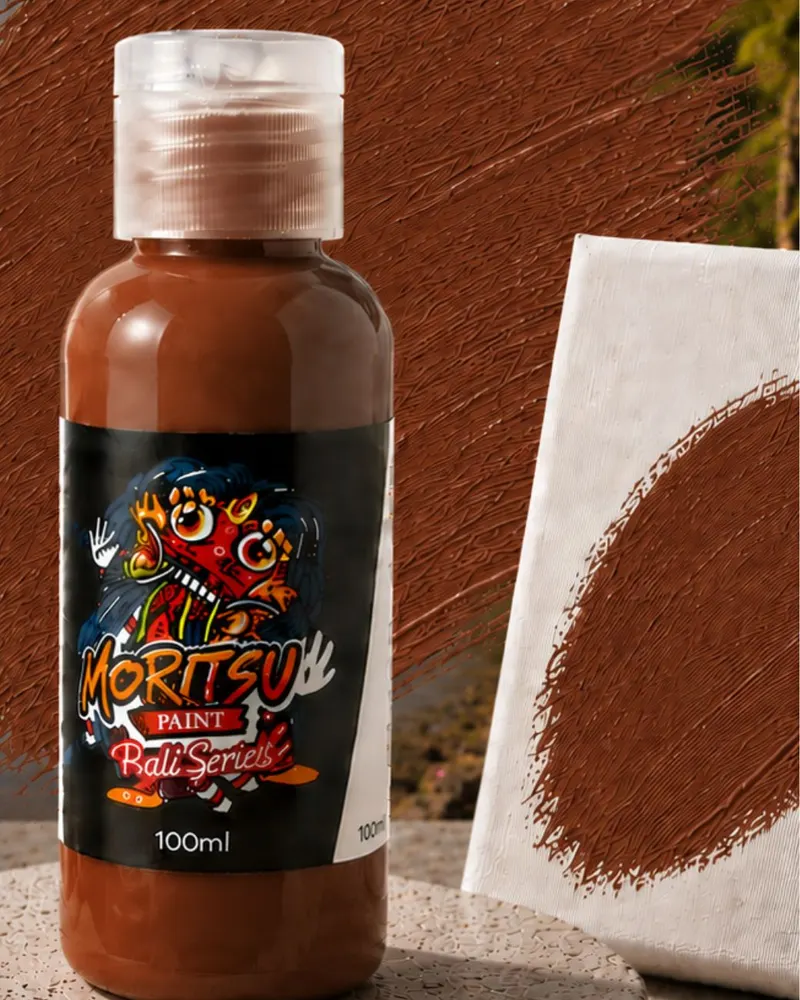 Moritsu Bali Series Acrylic Paint warna Brown Bedugul