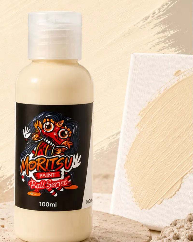 Moritsu Bali Series Acrylic Paint warna Cream Jimbaran