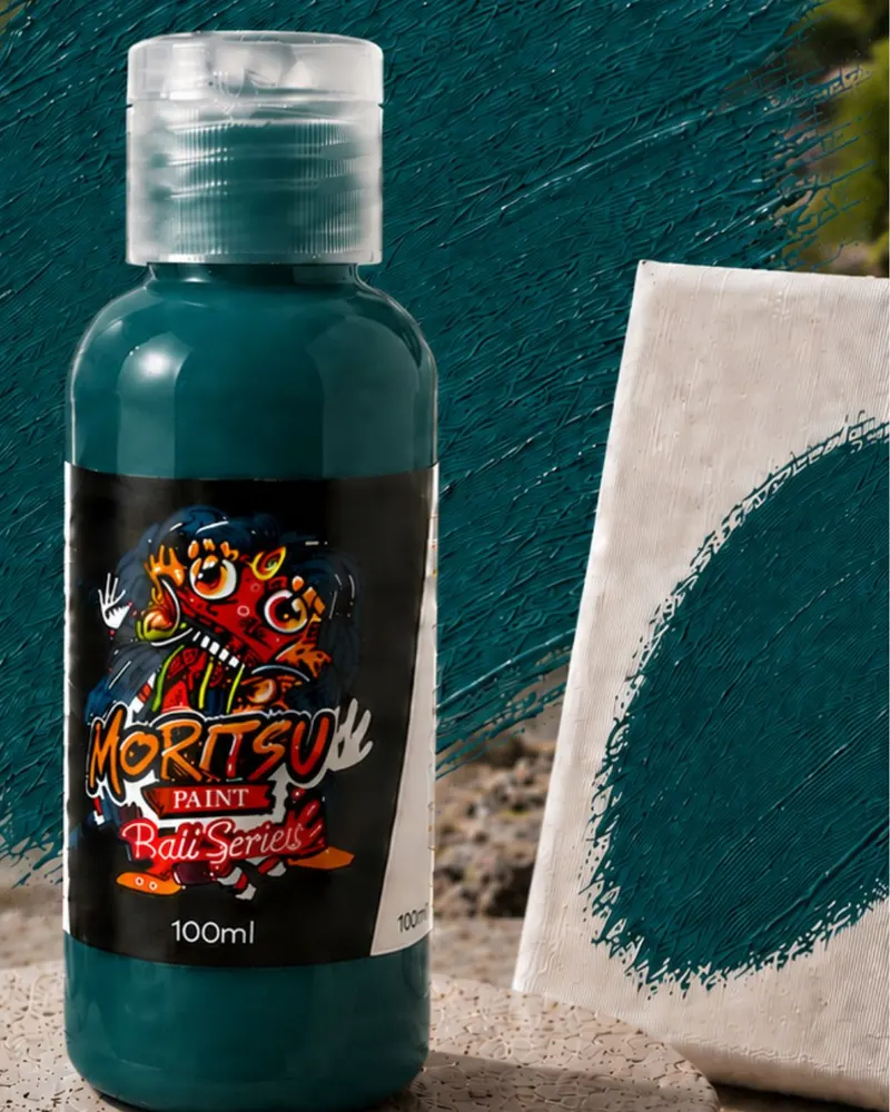 Moritsu Bali Series Acrylic Paint warna Deep Tosca Amed