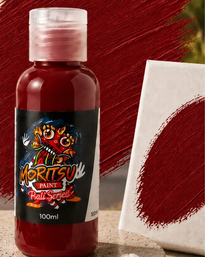 Moritsu Bali Series Acrylic Paint warna Maroon Tanah Lot