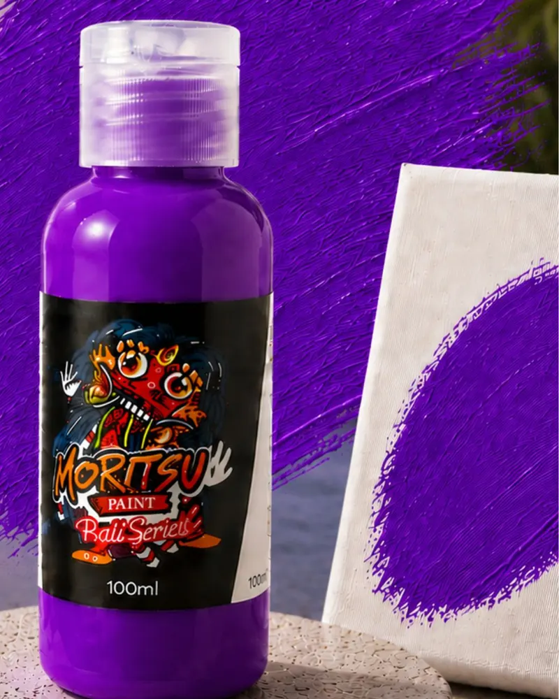 Moritsu Bali Series Acrylic Paint warna Purple Benoa