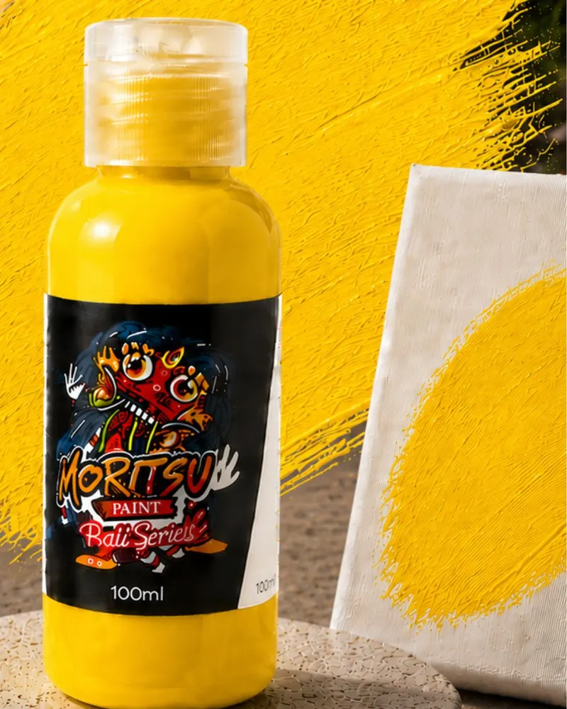 Moritsu Bali Series Acrylic Paint warna Yellow Sanur