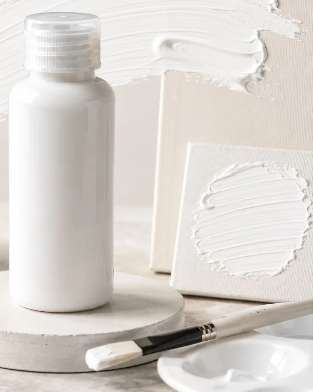 Moritsu Student Acrylic Paint warna White Blanc